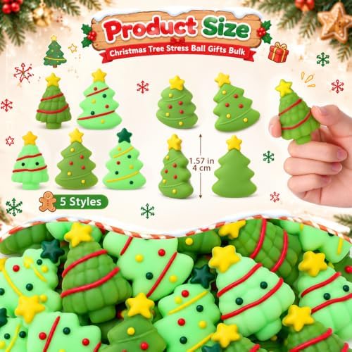 Thenshop 30 Pcs Christmas Tree Soft Ball Bulk