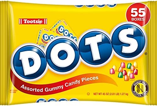 DOTS Gummy Candy, Original Flavors, 55 Count Mini Boxes