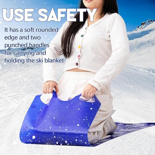 Leyndo 54" Snow Sled for Adults Roll up Mat