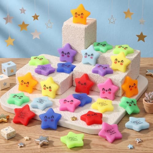 Thenshop 27 Pcs Star Balls Bulk Support Gifts Positive Party Favors