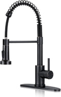 Kitchen Faucet with Pull Down Sprayer Oil Rubbed Bronze | 2-mode sprayer, 360° high arc spout, 304 SS build, drip-free valve, fingerprint-resistant, DIY install, NSF certified