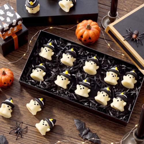 Thenshop 20 Pcs Halloween Mini Ghost with Hat Ball Halloween Party Favors