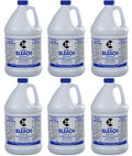 6 Pack 1 Gallon Bottles Liquid Ultra Germicidal Cleaning Bleach Chlorine Ready To Use