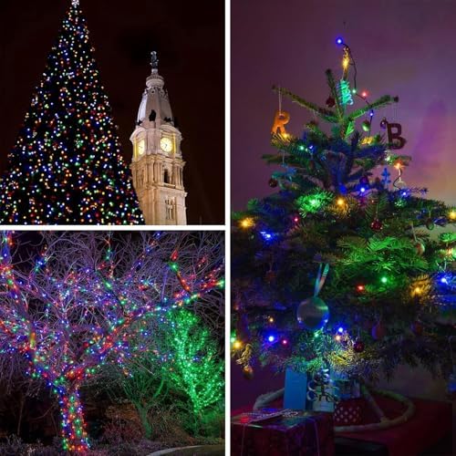 KAQ 4pack 400LED Solar String Lights Outdoor Waterproof Multicolor