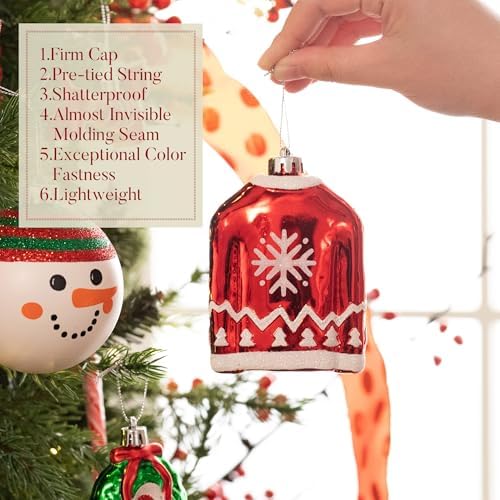 Valery Madelyn 60ct Christmas Ball Ornaments Tree Decorations Set