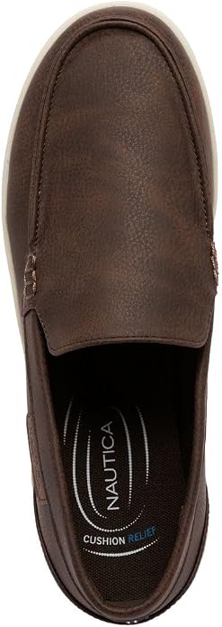 Nautica Men's Slip-On Loafers Casual Moc Toe Sneakers Boat Shoes Slipper for Men – Lightweight & Comfortable - Derwin