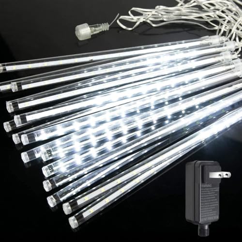 Christmas Outdoor Meteor Shower Lights 16-Tube 384LEDs Falling Rain Lights