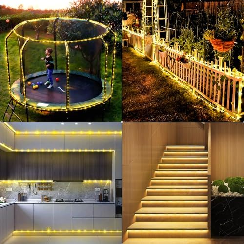 KNONEW 1000 LED Rope Lights Outdoor 170FT Rope Light for Outside Waterproof