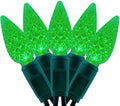 YULETIME 140 Green C6 Christmas String Lights, 2-Set 36 ft 70 One-Piece LED