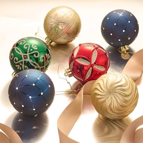 Valery Madelyn 16ct Christmas Tree Decorations Ball Ornaments 3.15 Inches