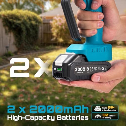 SEESII 6 Inch Mini Electric Chainsaw Cordless Battery Powered