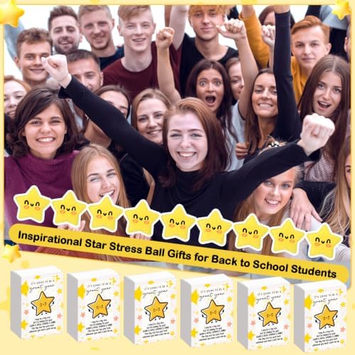 Wettarn 24 Sets Back to School Gift for Students Star Balls