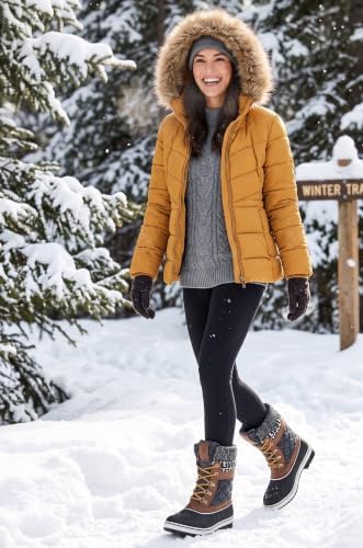 GLOBALWIN Women's Waterproof Winter Boots Snow Boots For Women