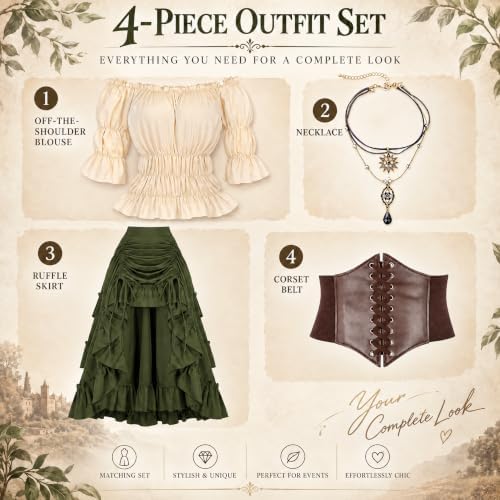 Medieval/Renaissance Costume Women Pirate Costume Halloween Costume