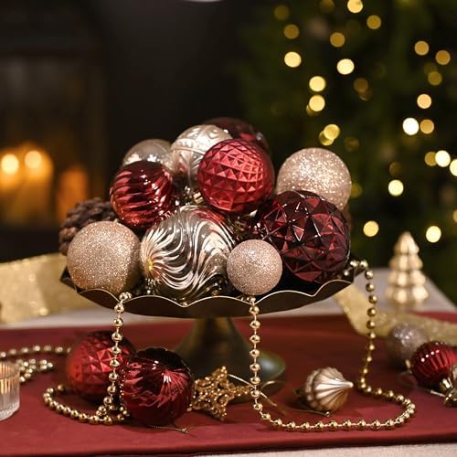 Valery Madelyn 100ct Christmas Tree Decorations Variety Ball Ornaments Set