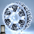 Pooqla 1000 LED Cool White Christmas Lights Outdoor String Lights, 328 ft