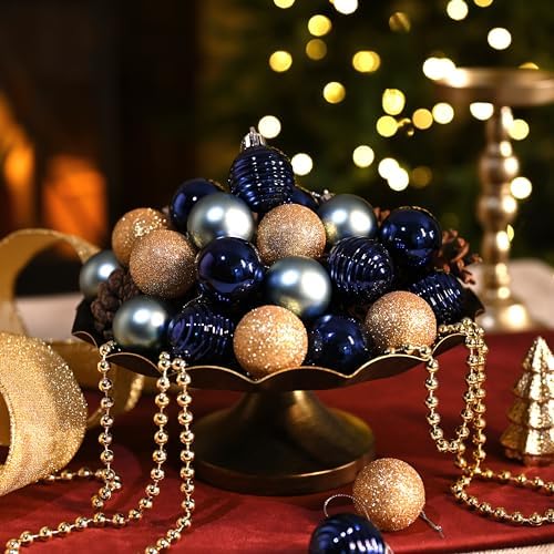 Valery Madelyn Small Christmas Tree Decorations Ball Ornaments 24ct 1.57"