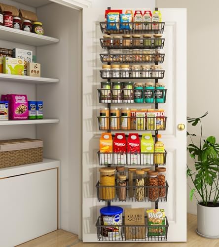 Mefirt 9-Tier Over The Door Pantry Organizer, Pantry Storage & Organization
