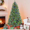 Hykolity 6 ft Prelit Artificial Christmas Tree with Multicolor LEDs