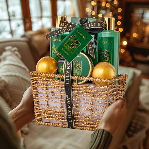 10Pcs Eucalyptus Spa Bath Gifts Set Premium Spa Gift Basket for Women & Men