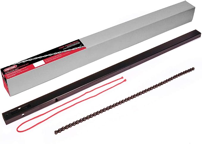 Genie EKTC 8ft Chain Drive Garage Door Opener Extension Kit for Genie Tube Style Chain Rails, Metallic | Extends 5-Piece Tube Rail, for 8 ft High Garage Doors, Compatible with Genie Models 1035, 1135, 2033, 2035, 7035, and More
