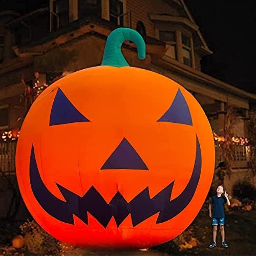 Giant 26Ft Premium Halloween Inflatable Pumpkin Decorations with Blower, Blow up Halloween Decorations Outdoor Holiday Decor for Outdoor Yard Lawn Xmas Party with No Light
