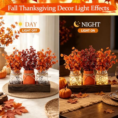 Fall Thanksgiving Table Centerpiece, Farmhouse Table Kitchen Decor for Home