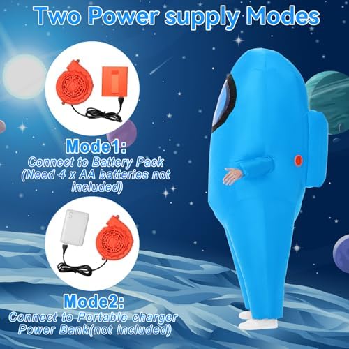Inflatable Costume for Kids,Halloween Costumes Funny Blow Up Space Suit Costumes,Cosplay Game Fans