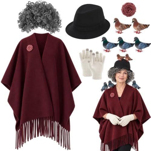 10 Pcs Halloween Movie Pigeon Costume Set for Women
