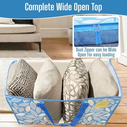 VENO Moving Bags, Wide Open Top, Clear Window, Spring Breeze, 8 Pack