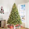 Naomi Home Vail 7.5ft Artificial Prelit Pine Cone Christmas Tree