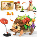 3-in-1 Hedgehog, Squirrel, Seal Animal Building Set, Toys Gift for Kids 8+