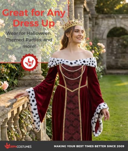 Morph, Royal Queen Dress Costume Women, Halloween Costumes for Women