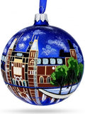 Rijksmuseum, Amsterdam, Netherlands Glass Ball Christmas Ornament 4 Inches