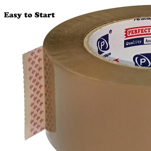 PERFECTAPE Heavy Duty Brown Packing Tape 12 Rolls, Total 1200M, 2.7 mil, 1.88 inch x 100 Meters, Ultra Strong, Refill for Packaging and Shipping | Total 1200 meters, 2.7 mil, Ultra Strong, Refills for Moving, Packaging and Shipping