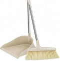 Broom and Dustpan Set with Standing Storage, Interlocking Sweep Kit with Cleaning Edge for Home Cleaning