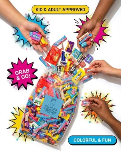 Big Mama Candy Pinata Candy Bulk Variety Pack Individually Wrapped 6 lbs