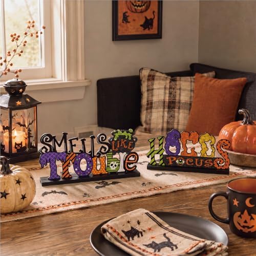 Hocus Pocus Decor, Halloween Decorations Indoor Wooden Table Sign