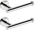 NearMoon Bathroom Toilet Paper Holder, Premium SUS304 Stainless Steel Rustproof Wall Mounted Toilet Roll Holder for Bathroom, Kitchen (2 Pack, Chrome Finish)