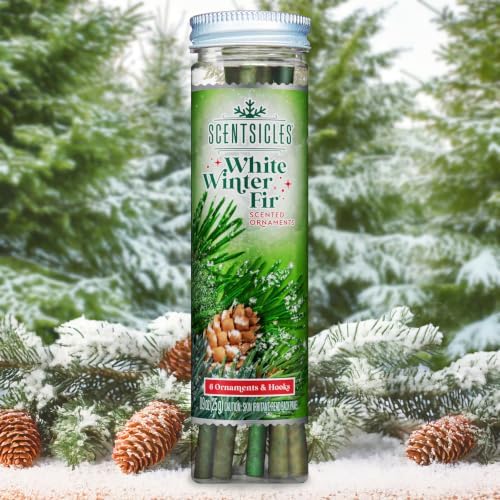 Scentsicles White Winter Fir Scented Christmas Ornaments 3 Pack
