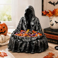 basen Grim Reaper Candy Bowl, Lighted Halloween Resin Decor