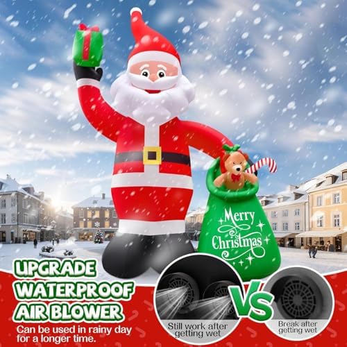 Kalolary 20FT Tall Christmas Inflatables Santa Claus