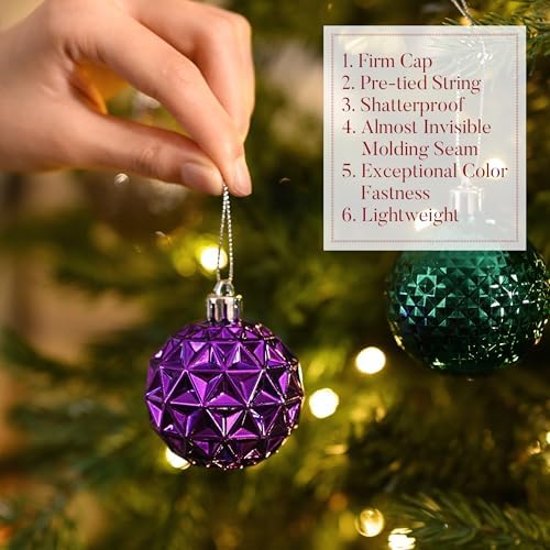 Valery Madelyn 50ct Christmas Tree Decorations Ball Ornaments 2 Inches