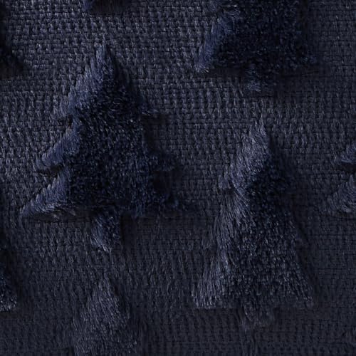 DFXSZ Christmas Tree Pillow Covers 20x20 Set of 2 Christmas Decor Navy Blue