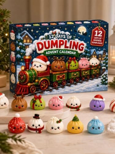 Squishy Advent Calendar 2026, 12 Day Christmas Countdown Calendar for Adult