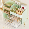 Booklov Small Makeup Organizer for Vanity Countertop, Green