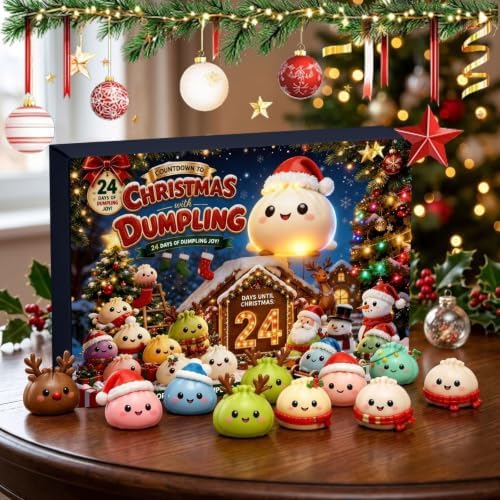 Squishy Advent Calendar 2026 Christmas Gift 24 Days Holiday Decor Countdown