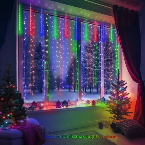 Aukora Christmas Lights Outdoor, Meteor Shower Lights UL Certified