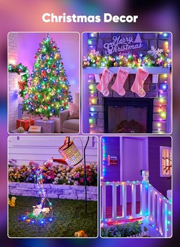 Brightown 12 Pack Multicolor Fairy Lights for Holiday Decor