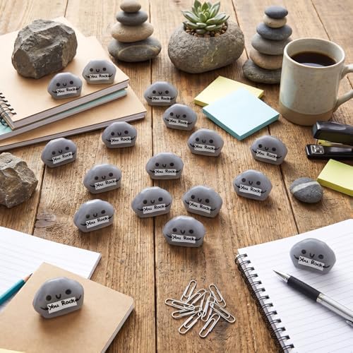 Thenshop 50 Pcs You Rock Stone Relief Favor Gifts